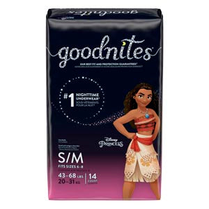 Kimberly-Clark Goodnites® Underpants. Underpants Goodnites S/Mgirl 14/Pk 4Pk/Cs, Case