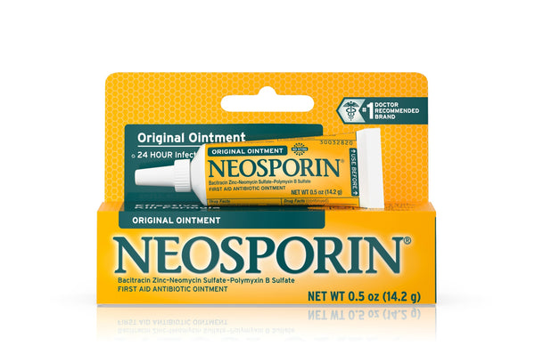 Neosporin® First Aid Antibiotic Ointment, 0.5 Oz. Tube, Sold As 6/Pack Johnson 00312547238212