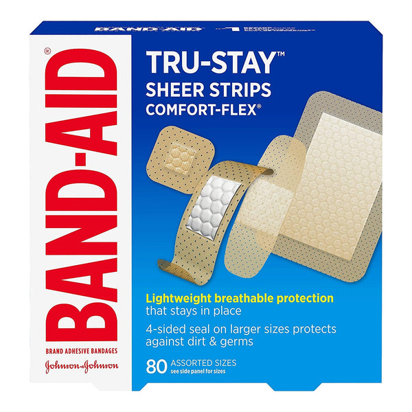 Band-Aid® Adhesive Strip, Assorted Sizes, Sold As 80/Box Johnson 00381371171347